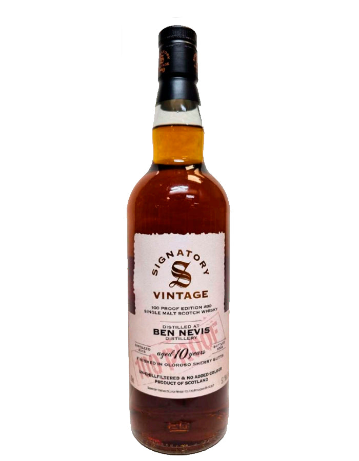 Ben Nevis 10 Year Old 2016 Signatory 100-Proof Edition #80
