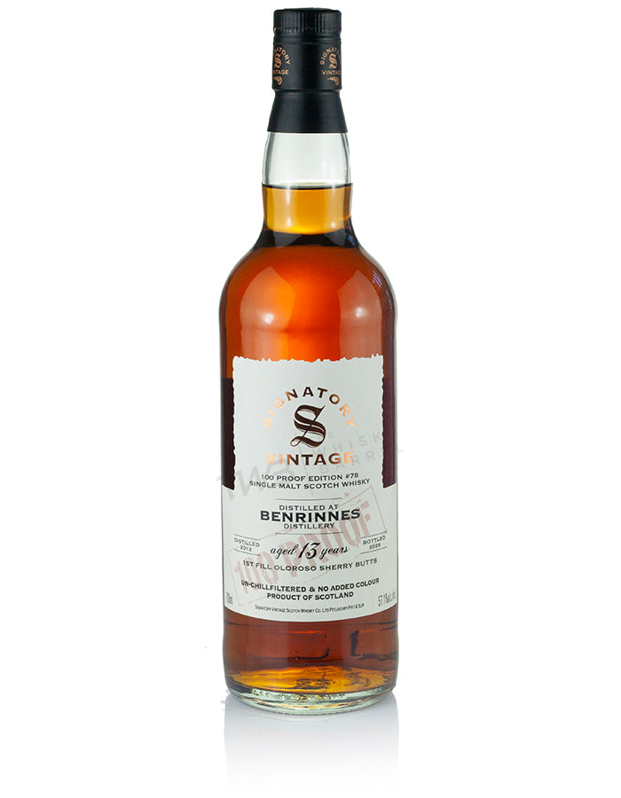 Benrinnes 13 Year Old 2012 Signatory 100-Proof Edition #78