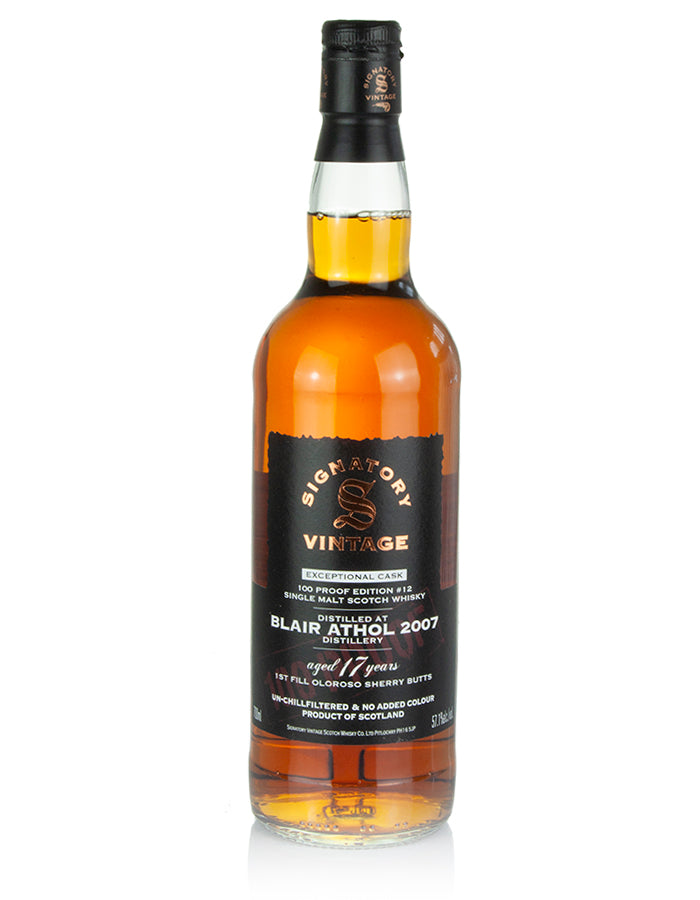 Signatory Vintage 100 Proof Exceptional Cask Blair Athol 17 Year Old #12