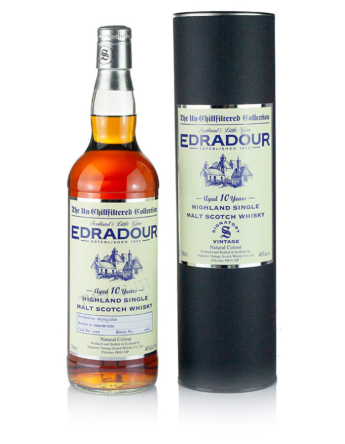 Edradour 10 Year Old 2016 Signatory Un-Chillfiltered