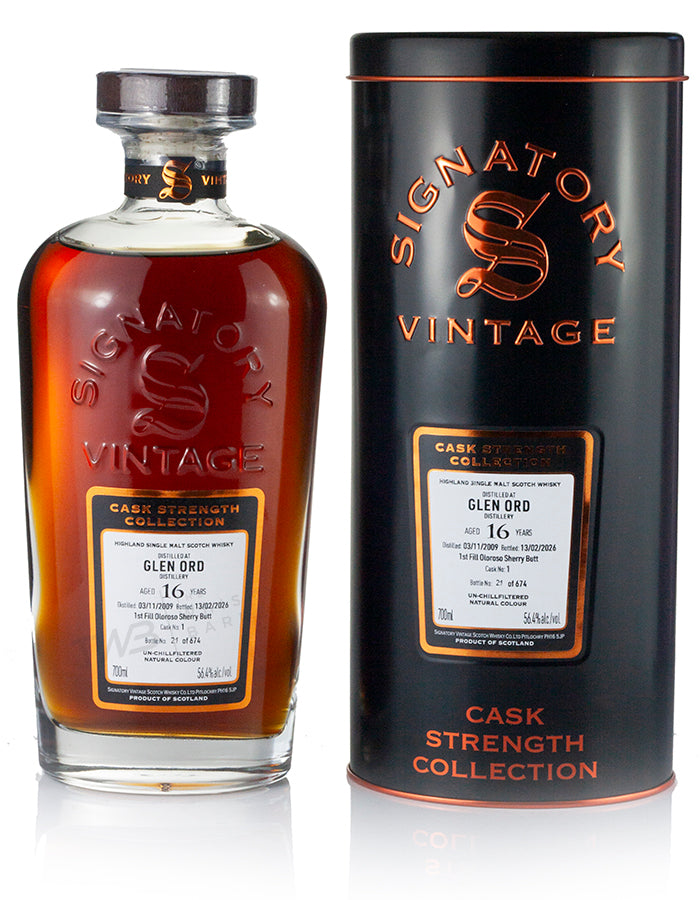 Glen Ord 16 Year Old 2009 Signatory Cask Strength