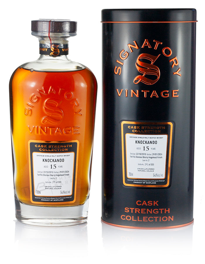 Knockando 15 Year Old 2010 Signatory Cask Strength