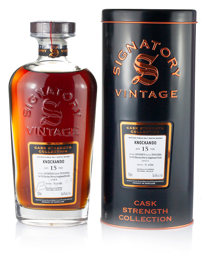 Knockando 15 Year Old 2010 Signatory Cask Strength
