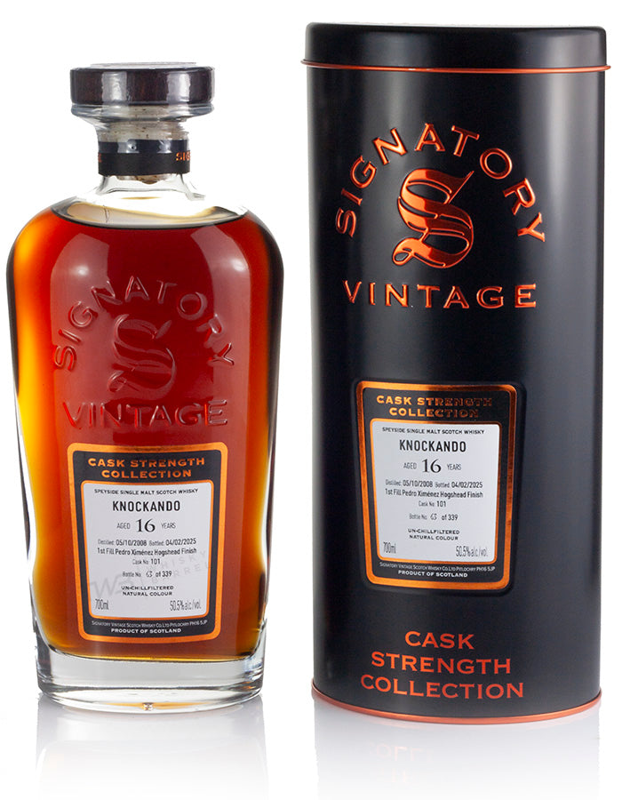 Knockando 16 Year Old 2008 Signatory Cask Strength