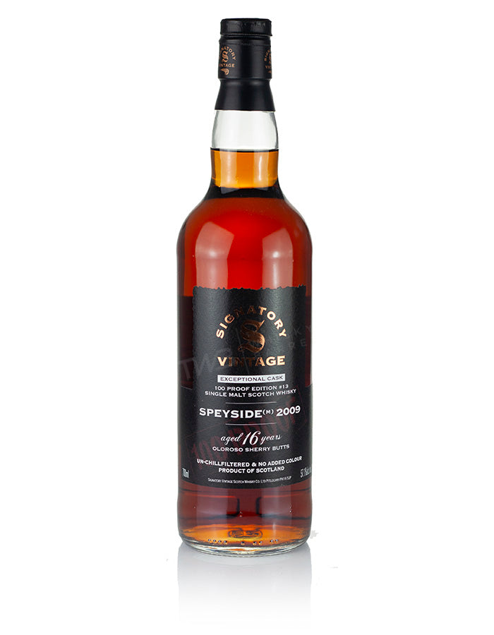 Mystery Malt (Macallan) 16 Year Old 2009 Signatory Exceptional Cask Edition #13
