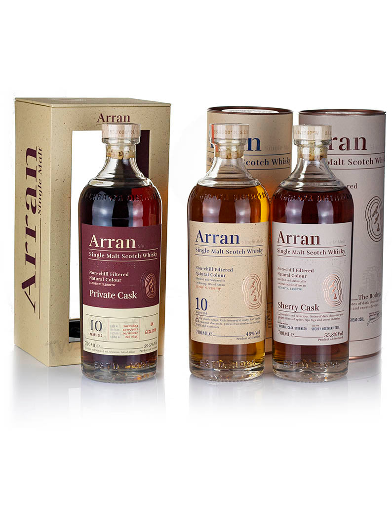 Arran 10 Year Old 2012 UK Single Cask Bundle