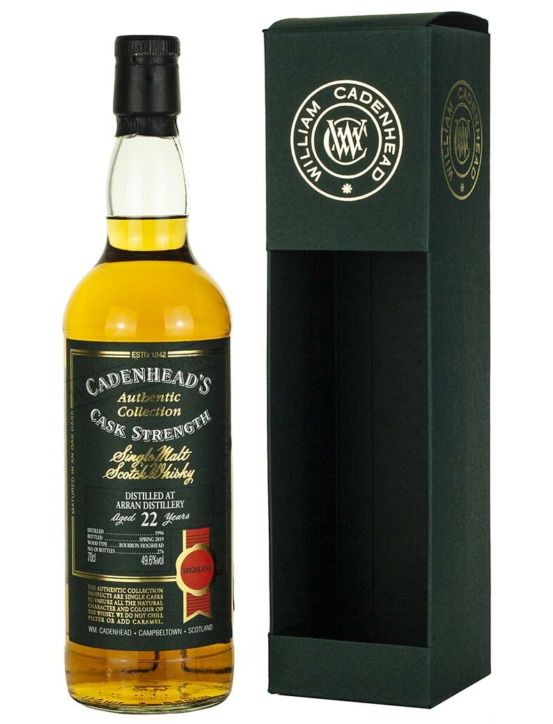 Arran 22 Year Old 1996 Cadenhead's Authentic Collection