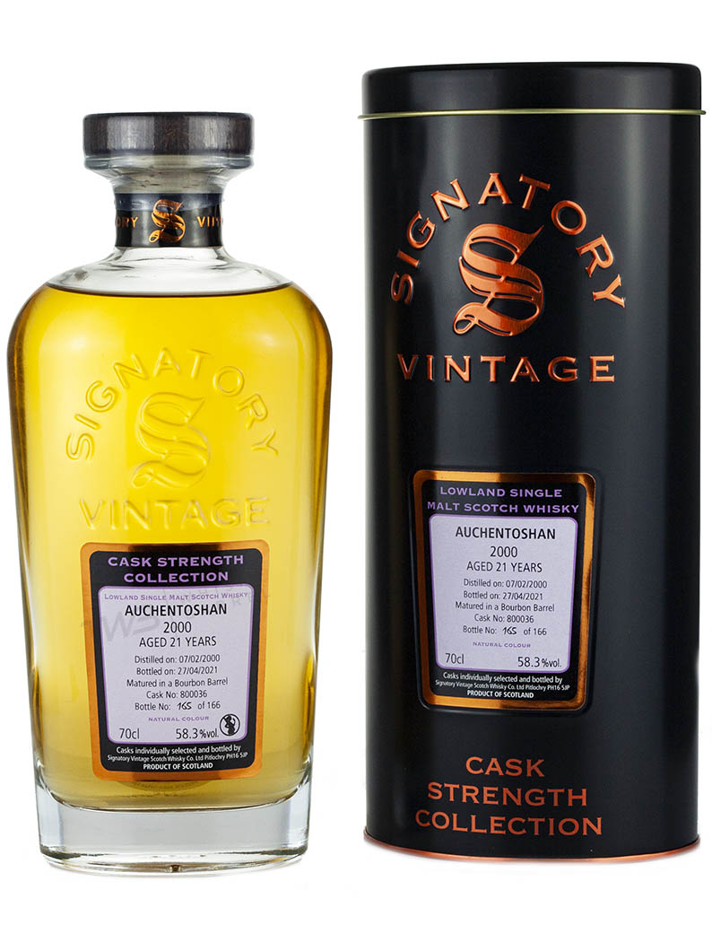 Auchentoshan 21 Year Old 2000 Signatory Cask Strength