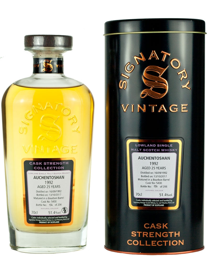 Auchentoshan 25 Year Old 1992 Signatory Cask Strength