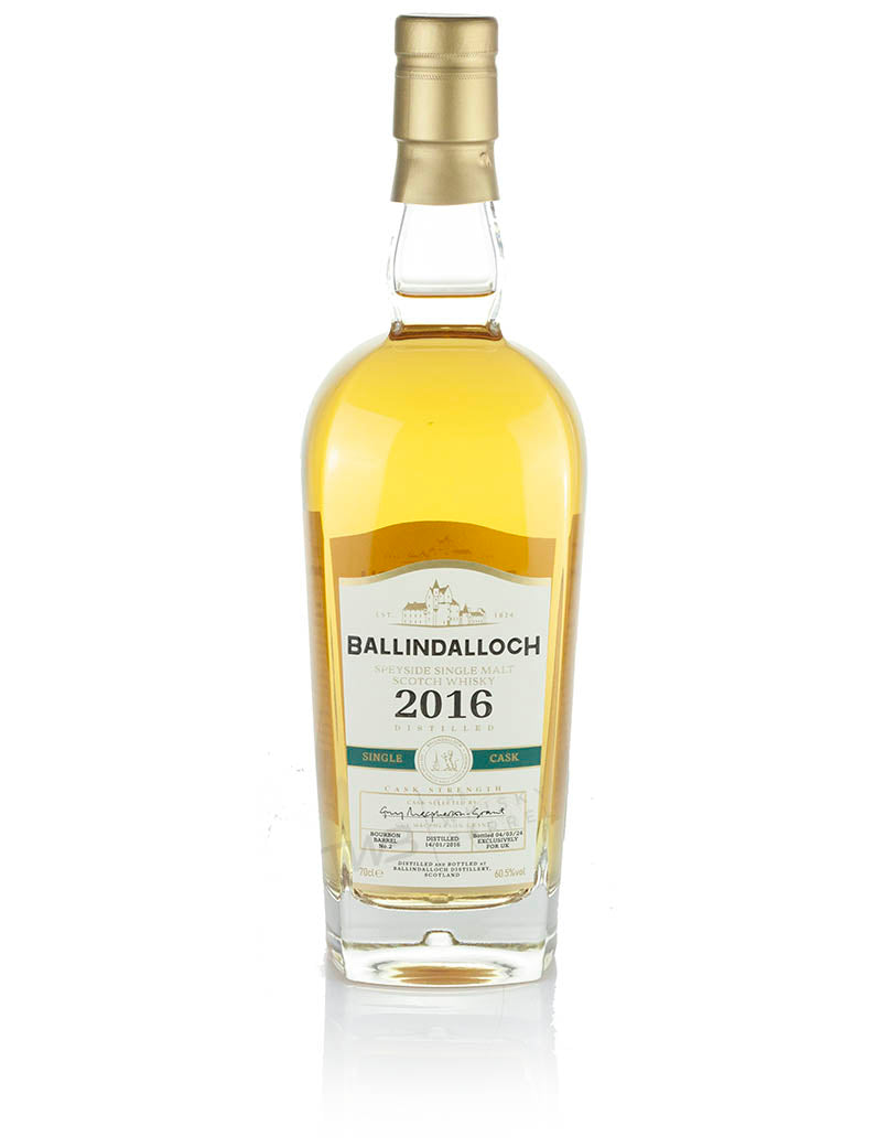 バリンダロック 8年 2016 シングルバーボンカスク 英国限定