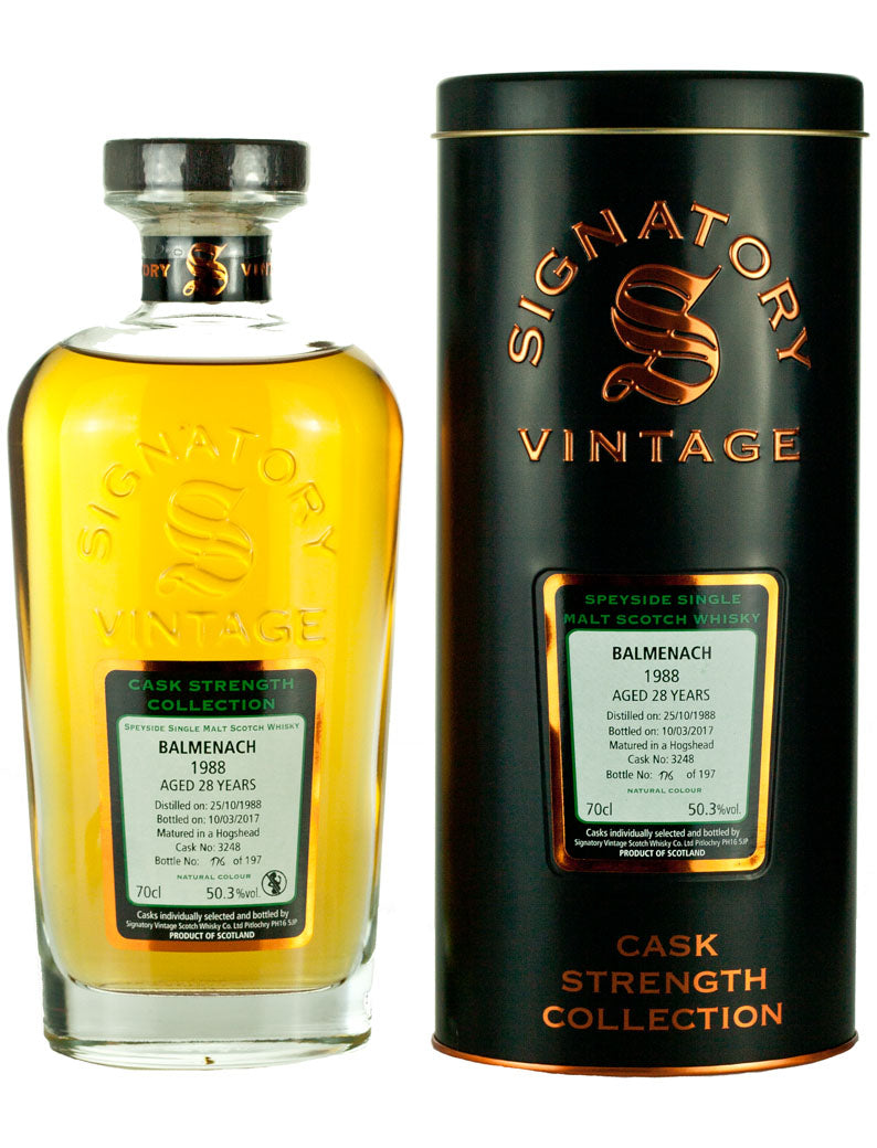 バルメナック 28年 1988 シグナトリー カスクストレングス