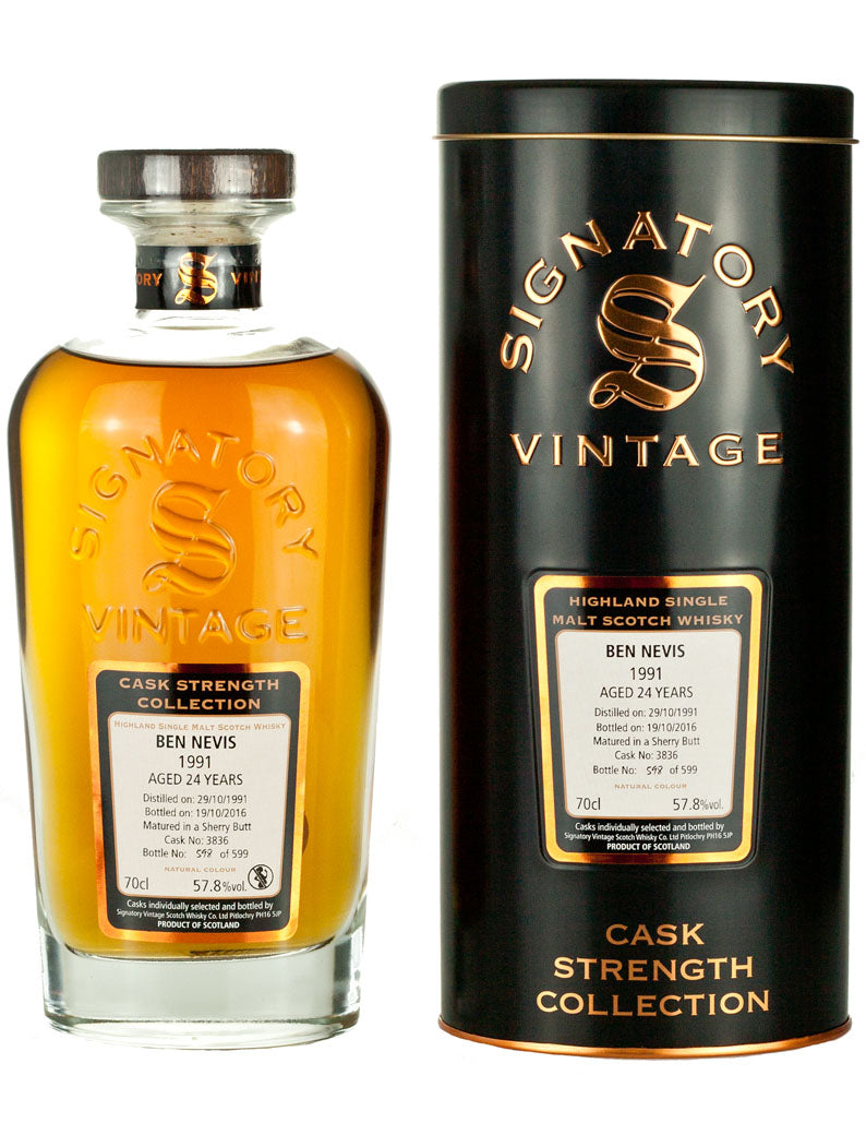 ベン・ネヴィス 24年 1991 シグナトリー カスクストレングス
