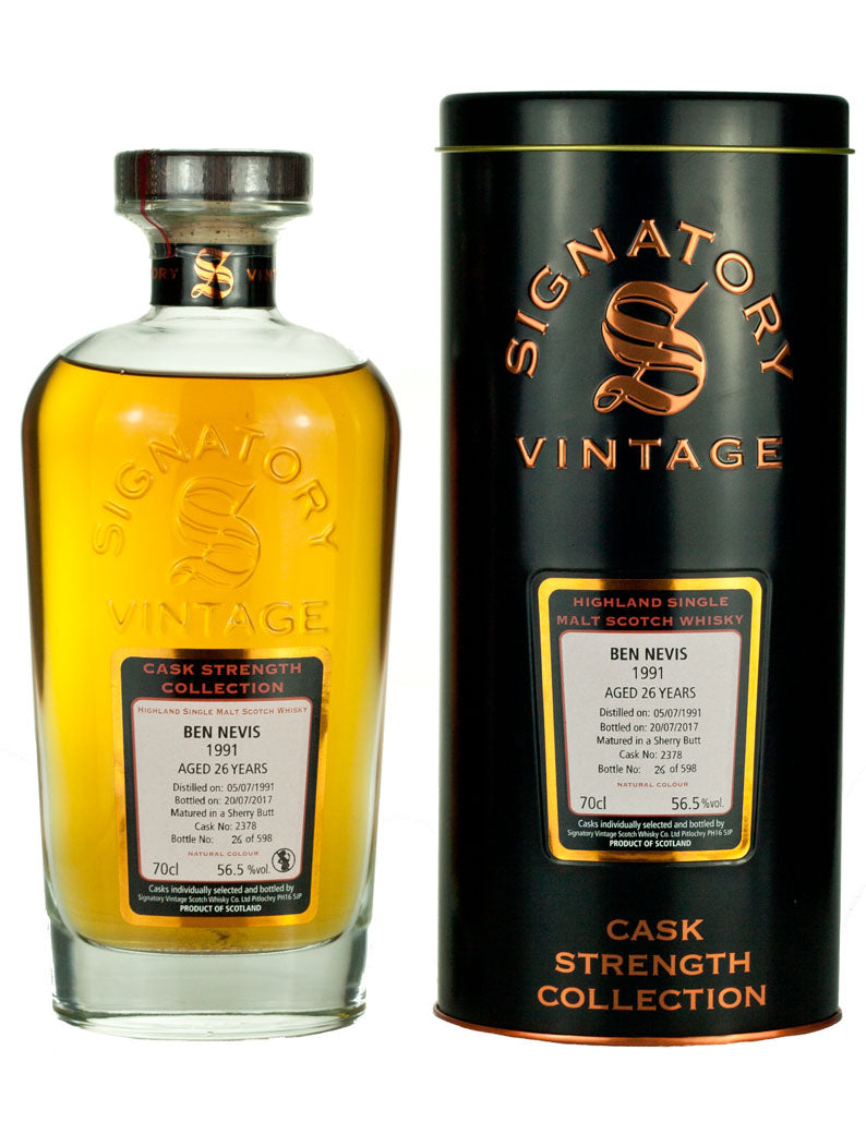 ベン・ネヴィス 26年 1991 シグナトリー カスクストレングス