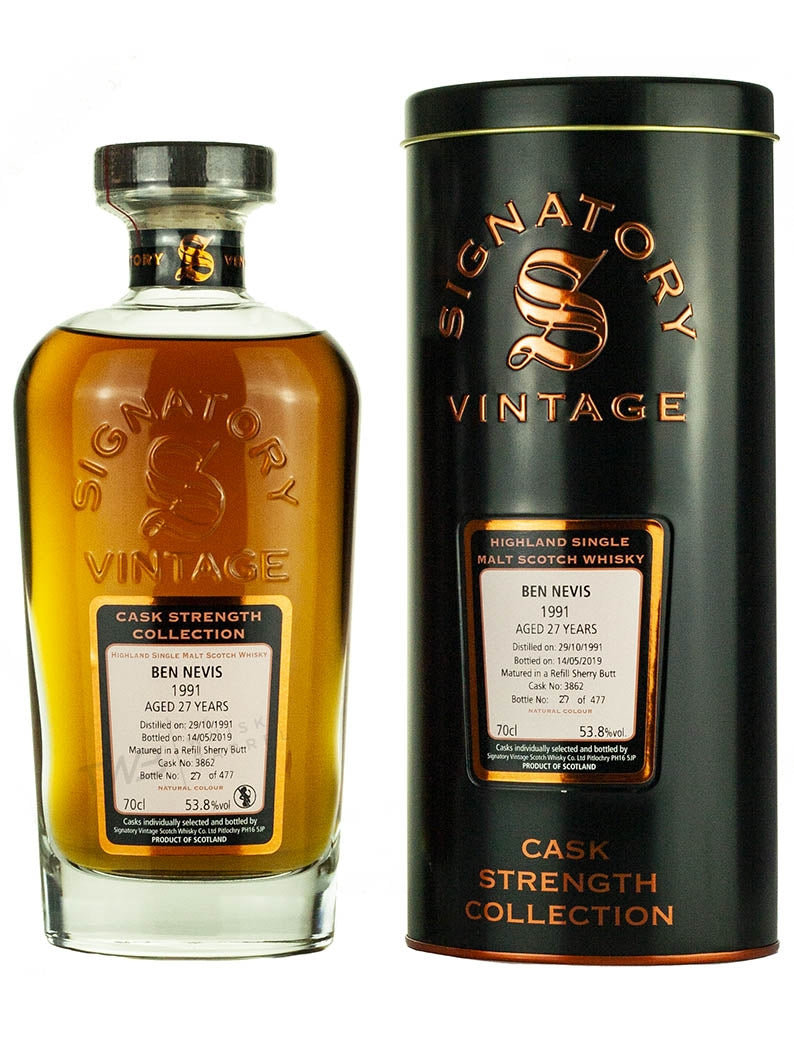 ベン・ネヴィス 27年 1991 シグナトリー カスクストレングス