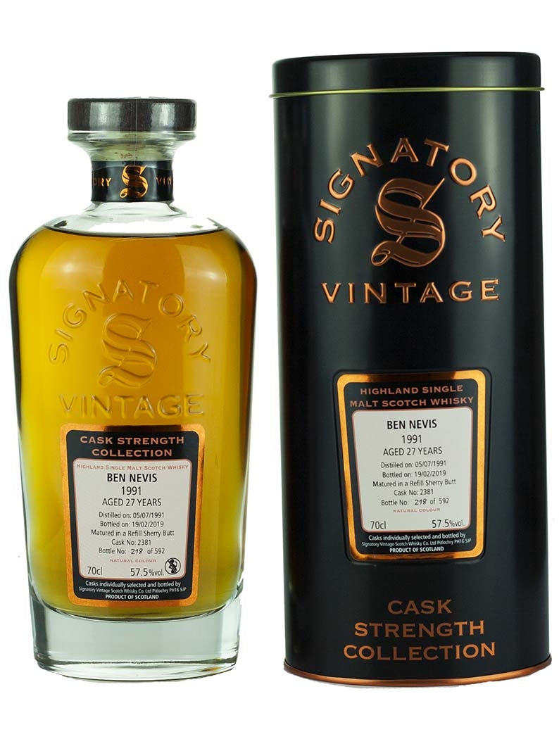 ベン・ネヴィス 27年 1991 シグナトリー カスクストレングス