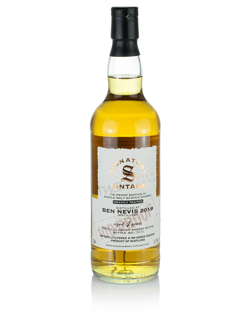 ベン・ネヴィス(ヘビリーピーテッド)4年 2019 シグナトリー 100プルーフ エディション #1