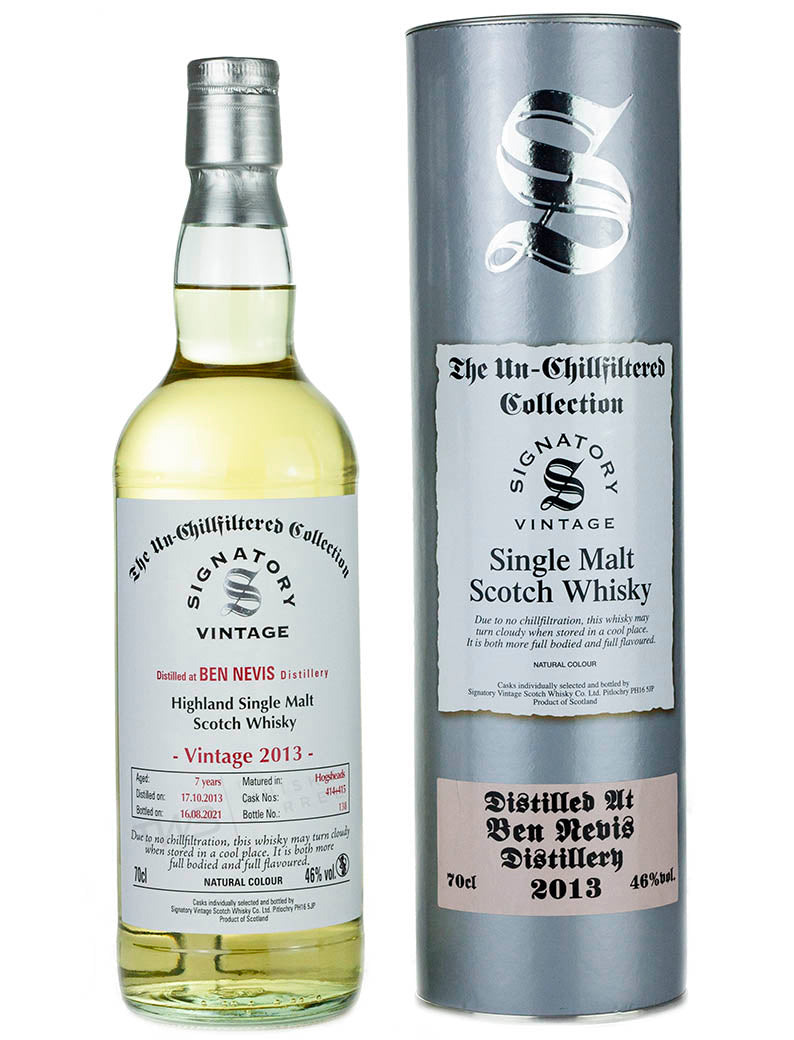Ben Nevis 7 Year Old 2013 Signatory Un-Chillfiltered
