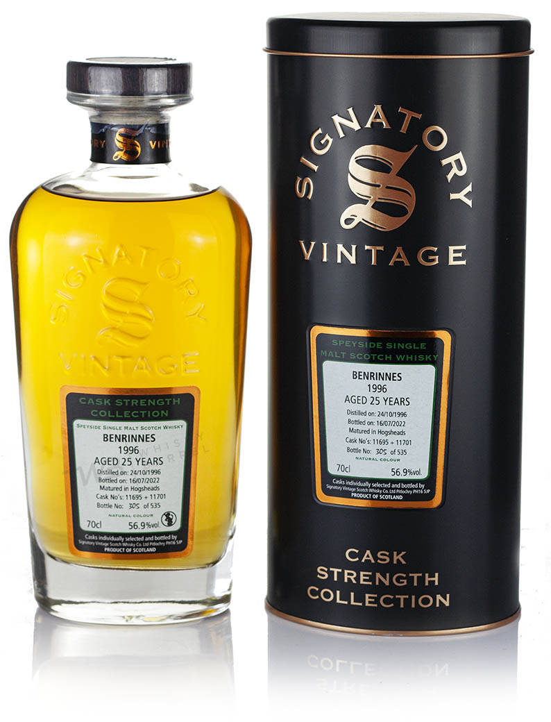 Benrinnes 25 Year Old 1996 Signatory Cask Strength