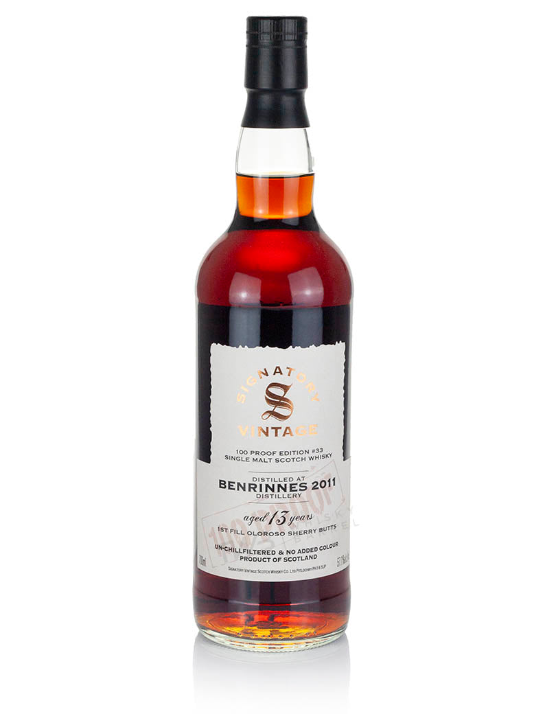 ベンリネス 13年 2011 シグナトリー 100プルーフ エディション #33
