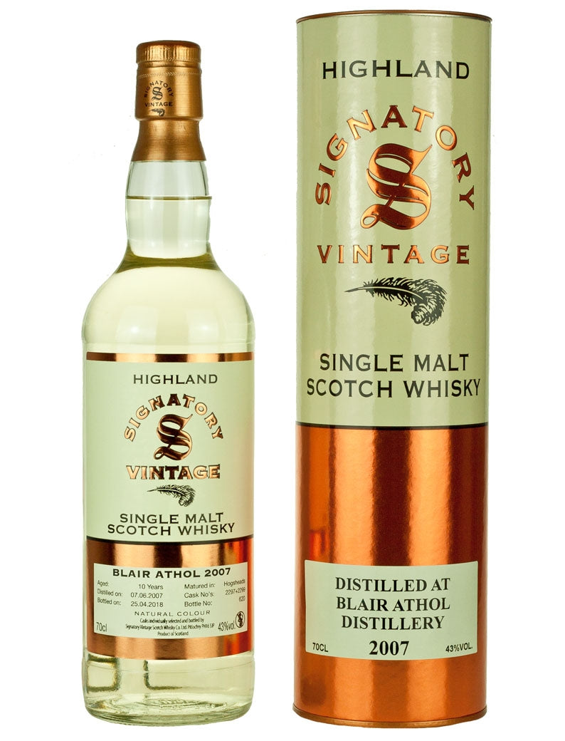 ブレアアソール 10年 2007 シグナトリー ハイランド