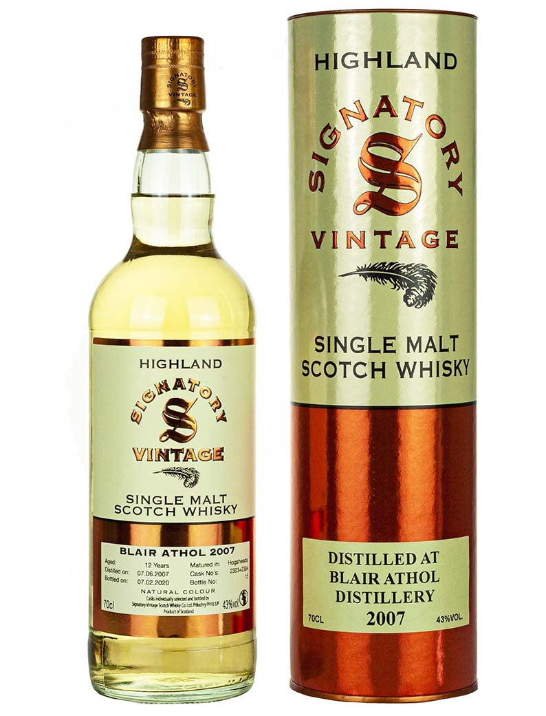 ブレアアソール 12年 2007 シグナトリー ハイランド
