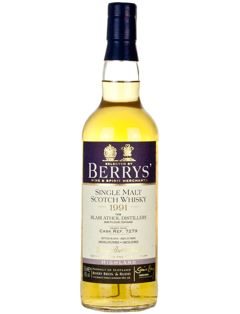 ブレアアソール 22年 1991 ベリーズ・オウン