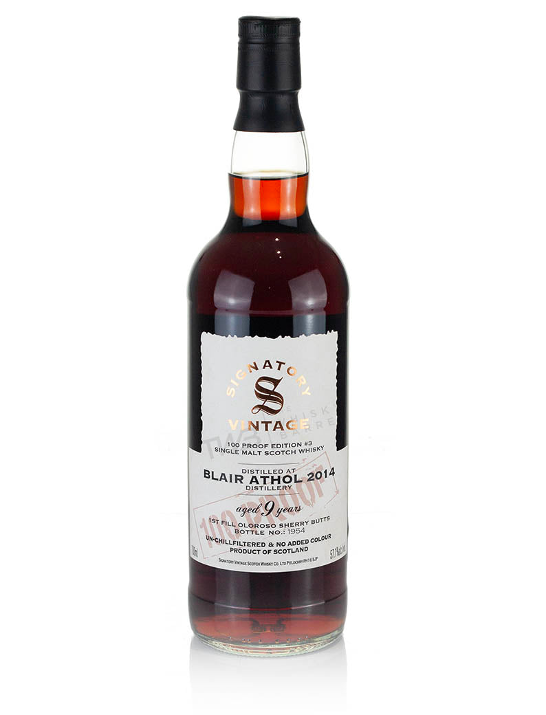 ブレアアソール 9年 2014 シグナトリー 100プルーフ エディション #3