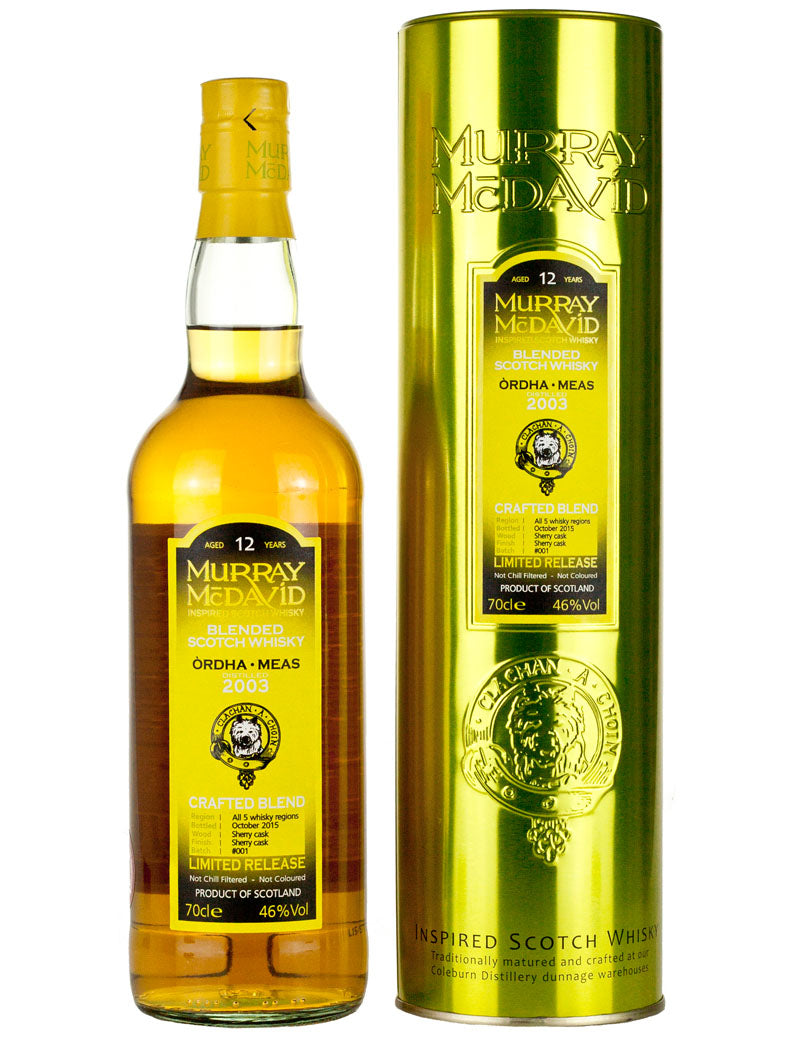 ブレンデッドスコッチ オルダ・メアス 12年 2003 マレー・マクダヴィッド
