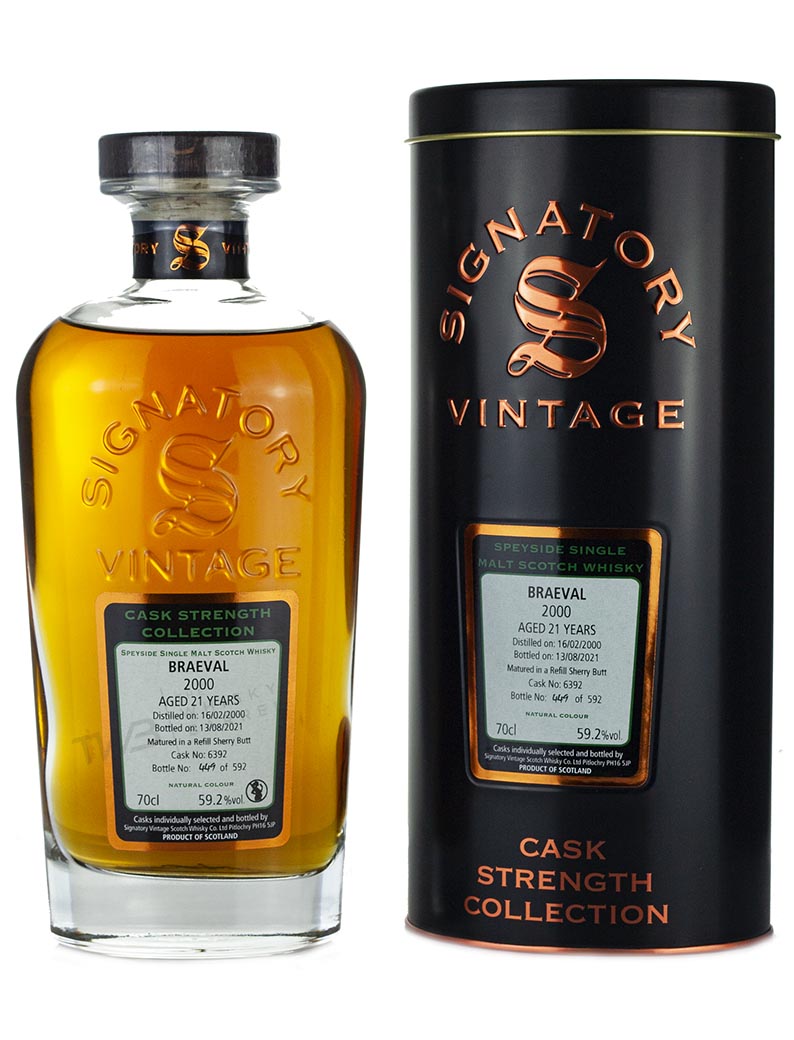 ブレイヴァル(ブレイズ・オブ・グレンリベット)21年 2000 シグナトリー カスクストレングス