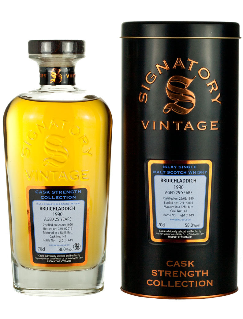 ブルイックラディ 25年 1990 シグナトリー