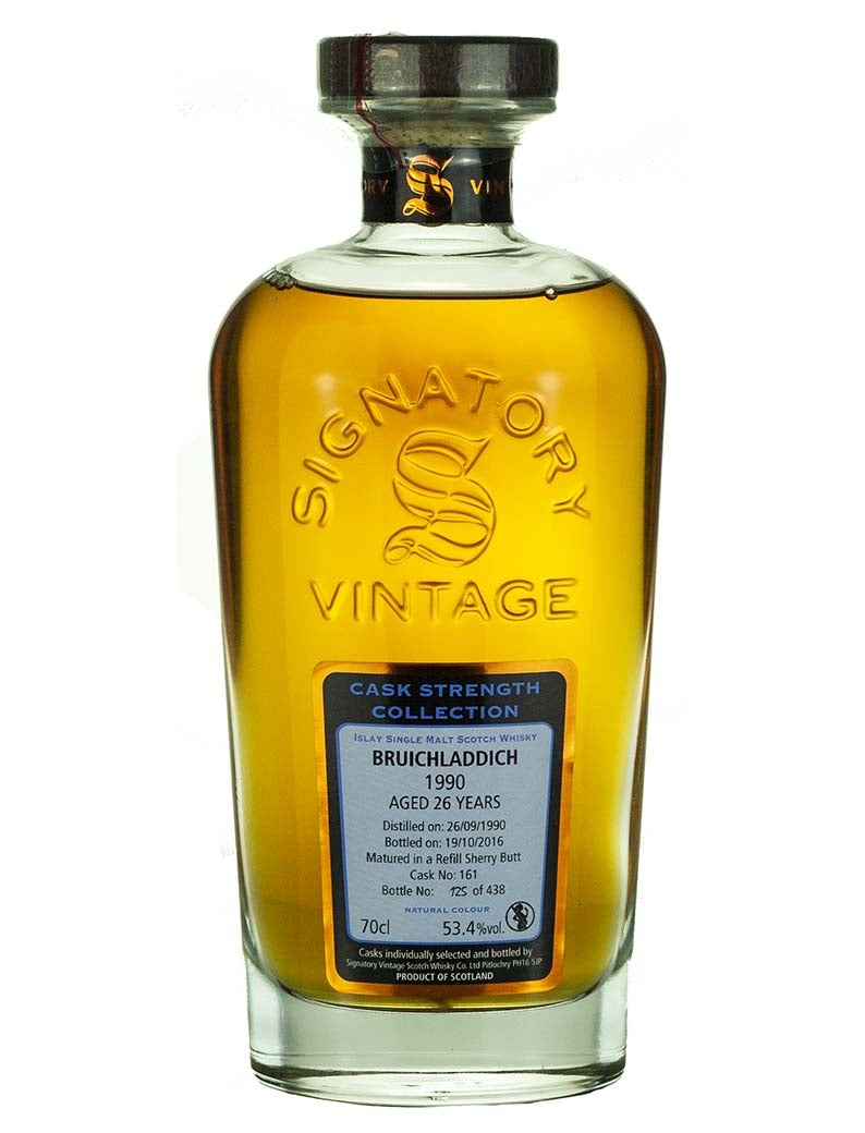 ブルイックラディ 26年 1990 シグナトリー カスクストレングス