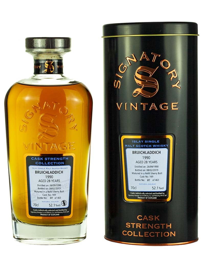 ブルイックラディ 28年 1990 シグナトリー カスクストレングス