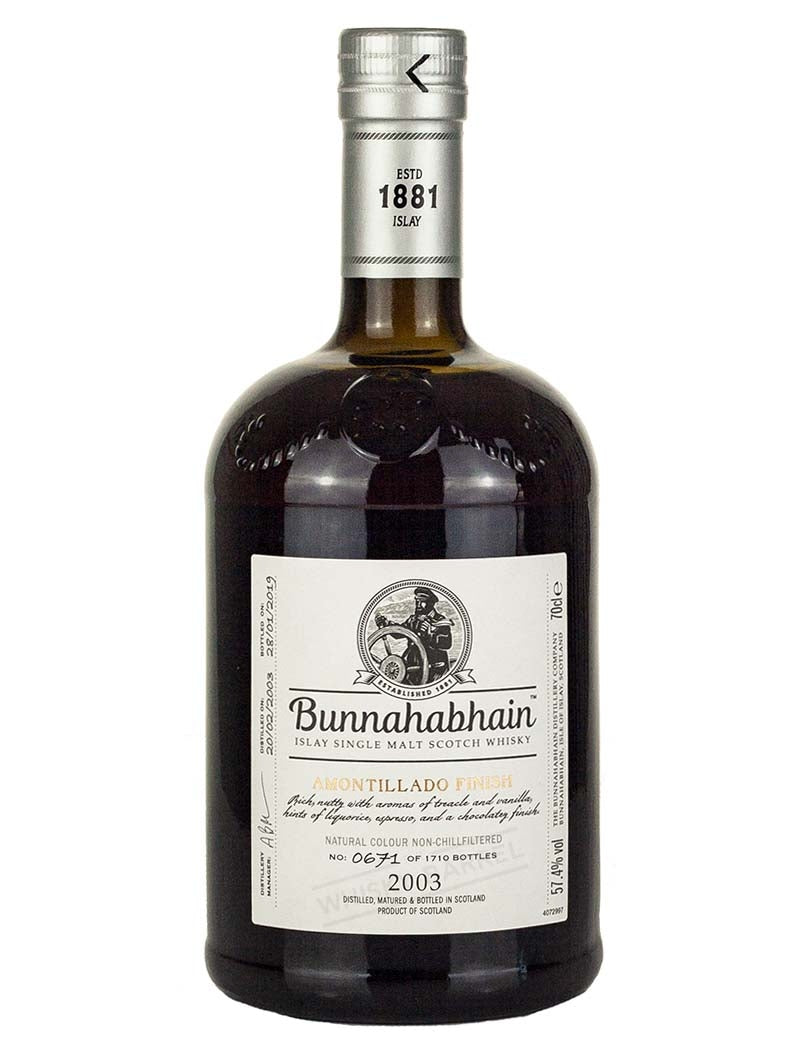 ブナハーブン 16年 2003 アモンティリャード フィニッシュ