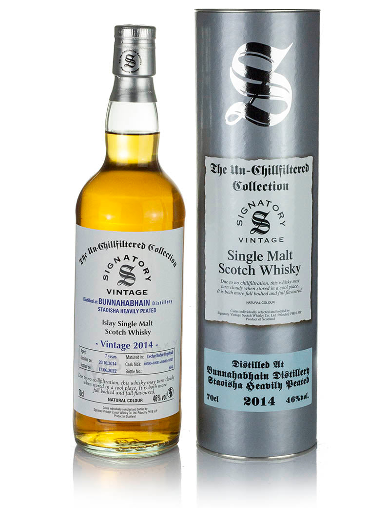 Bunnahabhain Staoisha 7 Year Old 2014 Signatory Un-Chillfiltered