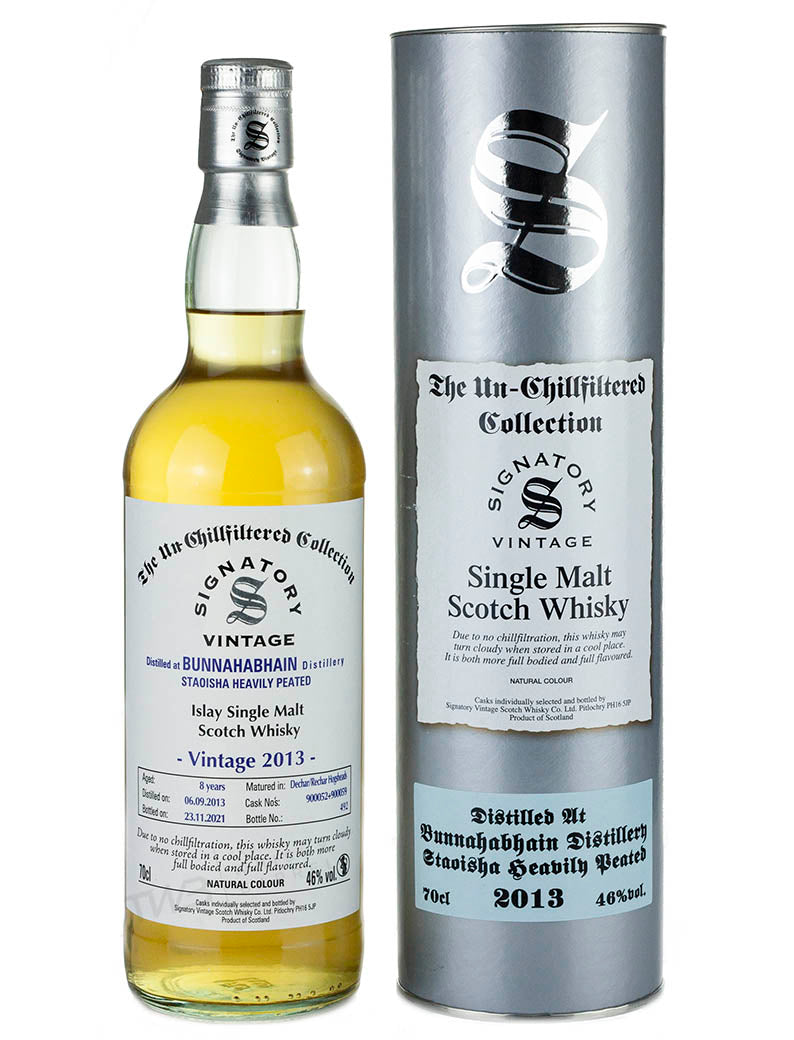 Bunnahabhain Staoisha 8 Year Old 2013 Signatory Un-Chillfiltered