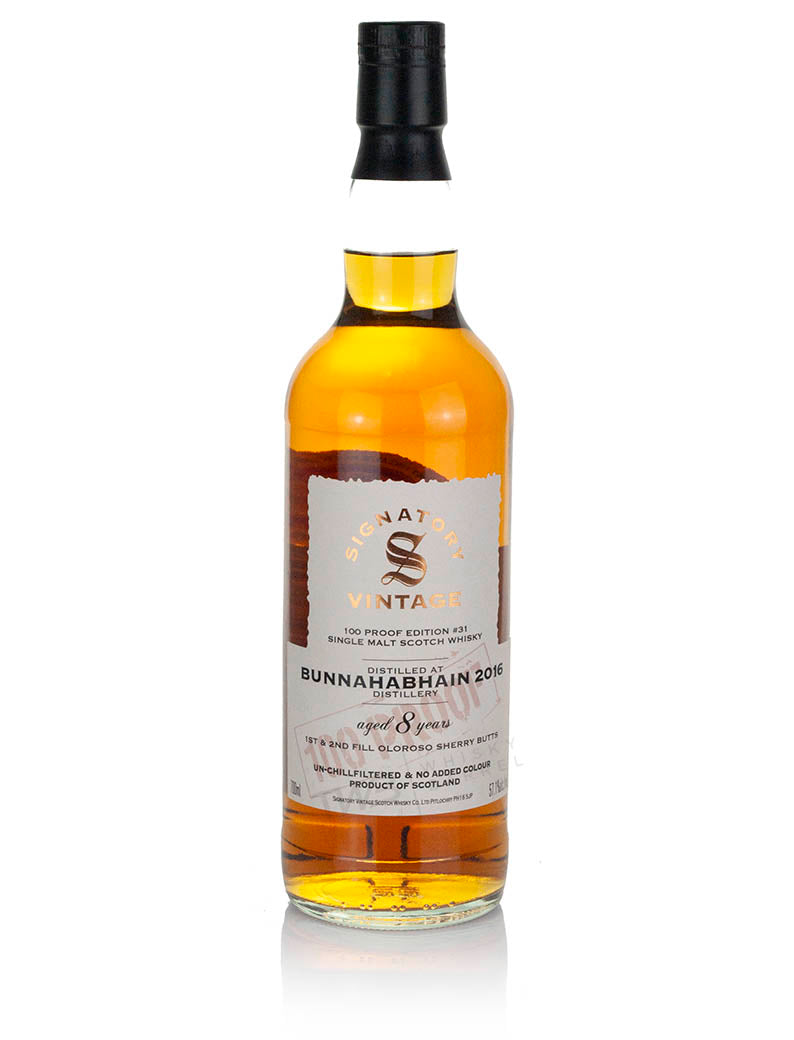 Bunnahabhain 8 Year Old 2016 Signatory 100-Proof Edition #31
