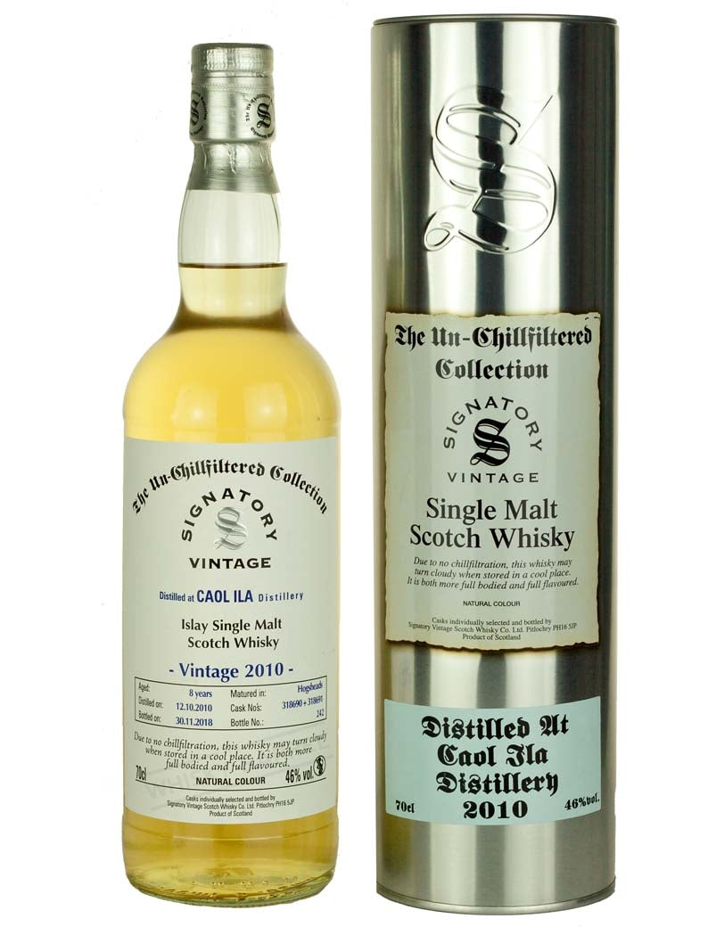 カリラ 8年 2010 シグナトリー ノンチルフィルタード