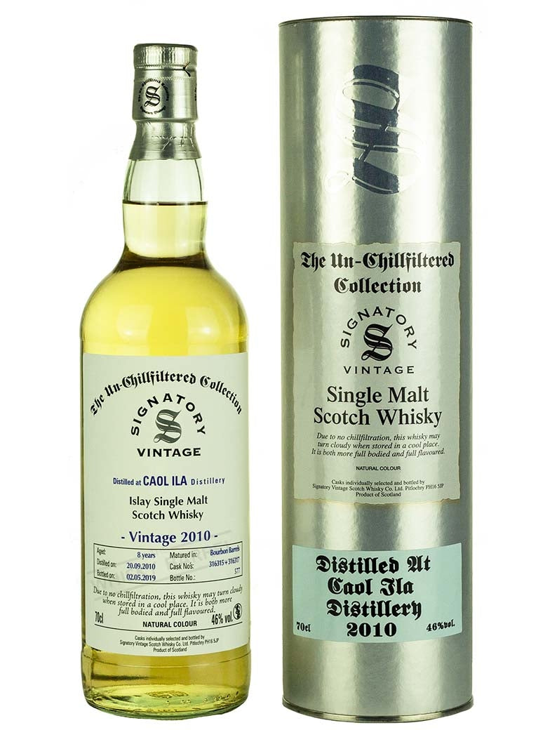 カリラ 8年 2010 シグナトリー ノンチルフィルタード