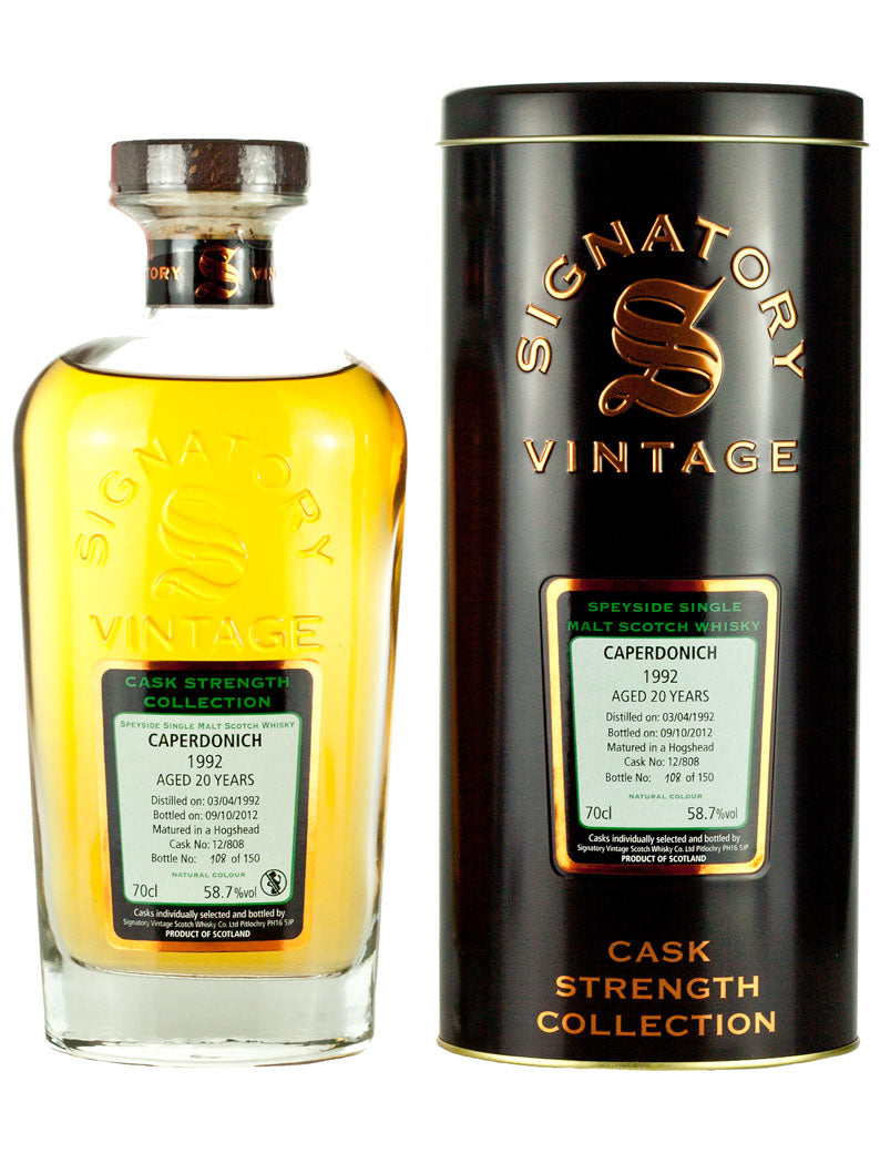 Caperdonich 20 Year Old 1992 Signatory Cask Strength