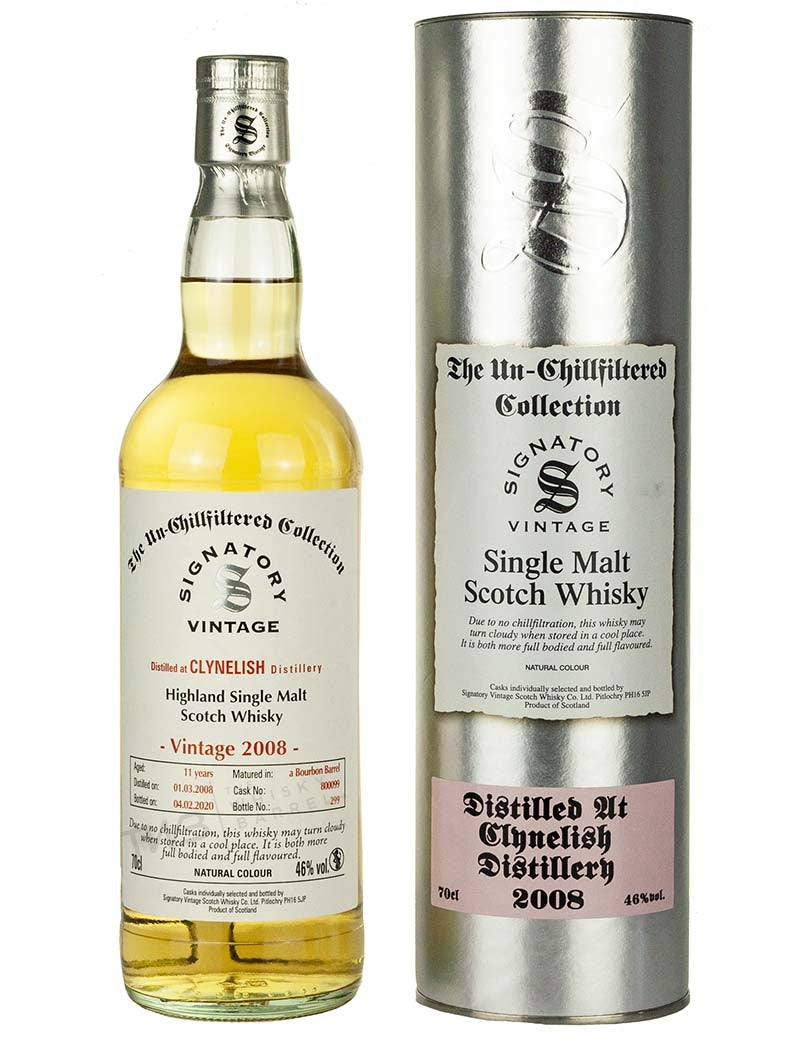 クライヌリッシュ 11年 2008 シグナトリー ノンチルフィルタード