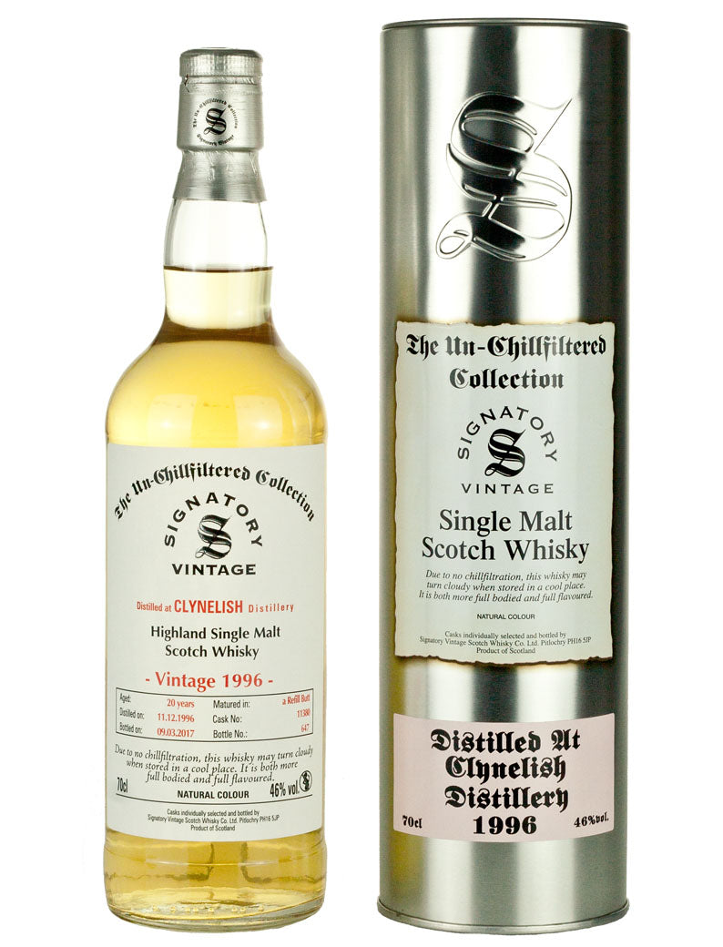 クライヌリッシュ 20年 1996 シグナトリー ノンチルフィルタード