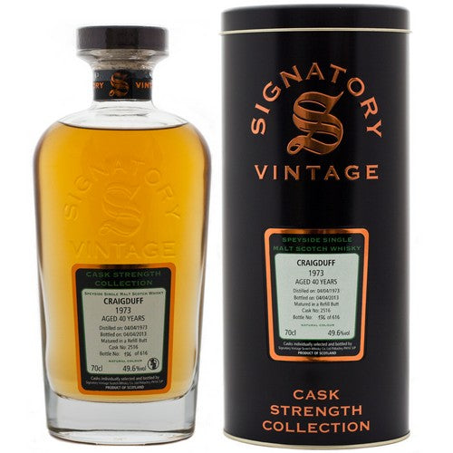 グレンキース クレイグダフ 40年 シグナトリー