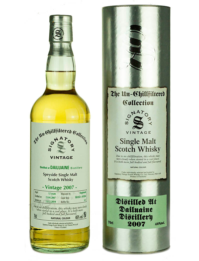 ダリューイン 12年 2007 シグナトリー ノンチルフィルタード