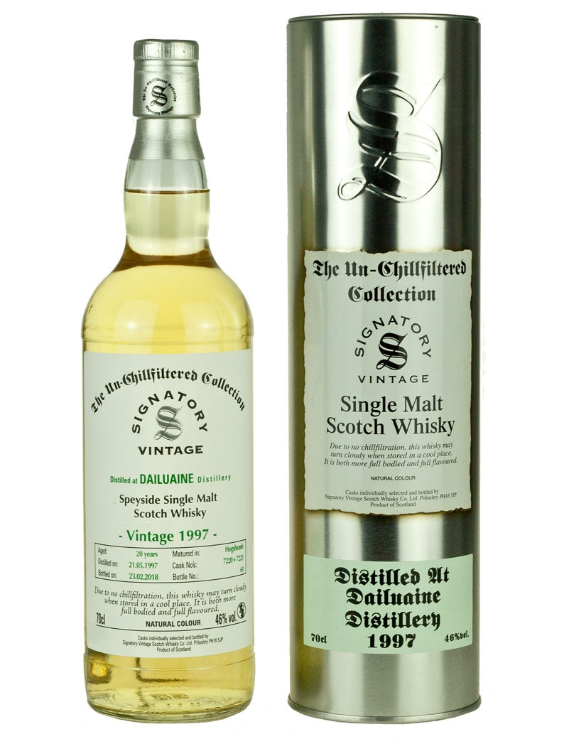 ダリューイン 20年 1997 シグナトリー ノンチルフィルタード