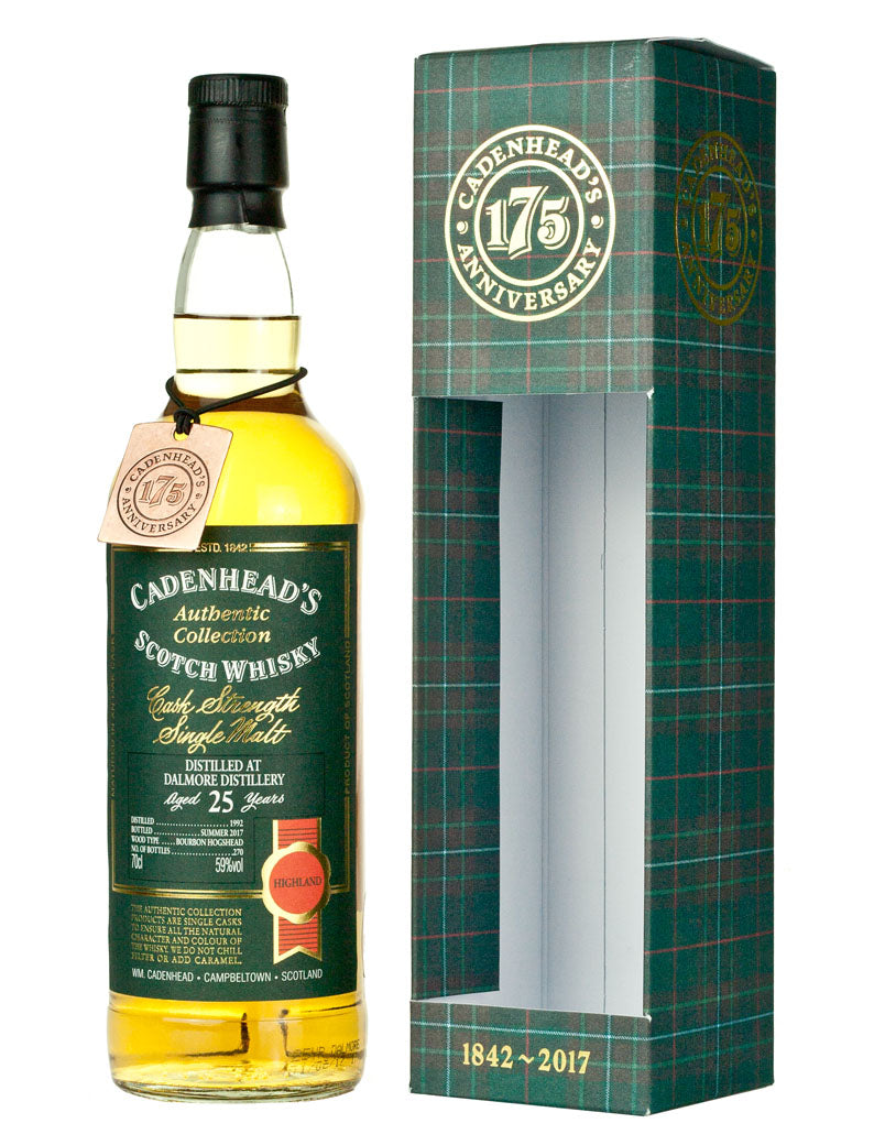 ダルモア 25年 1992 カデンヘッド 175周年