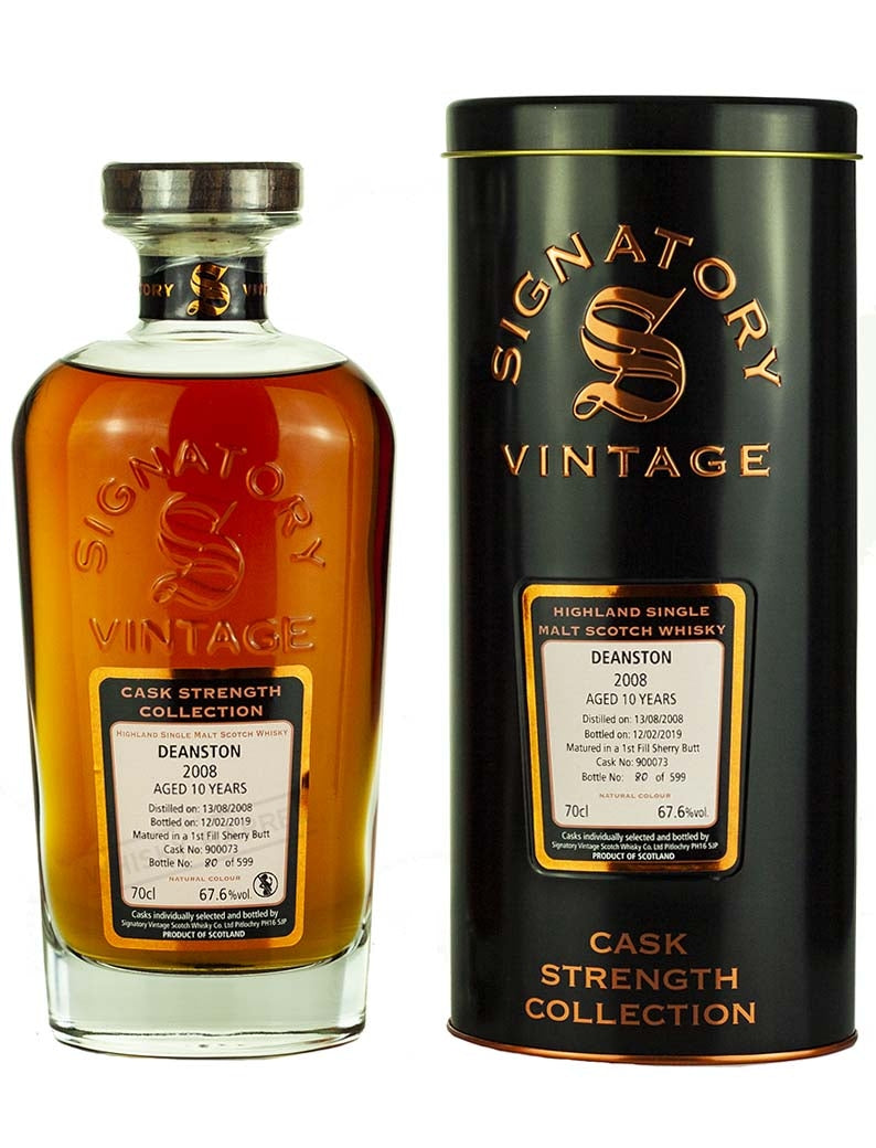 ディーンストン 10年 2008 シグナトリー カスクストレングス