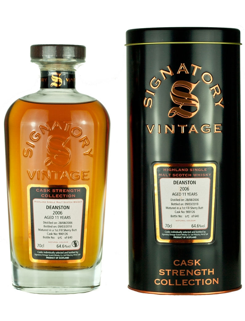 ディーンストン 11年 2006 シグナトリー カスクストレングス