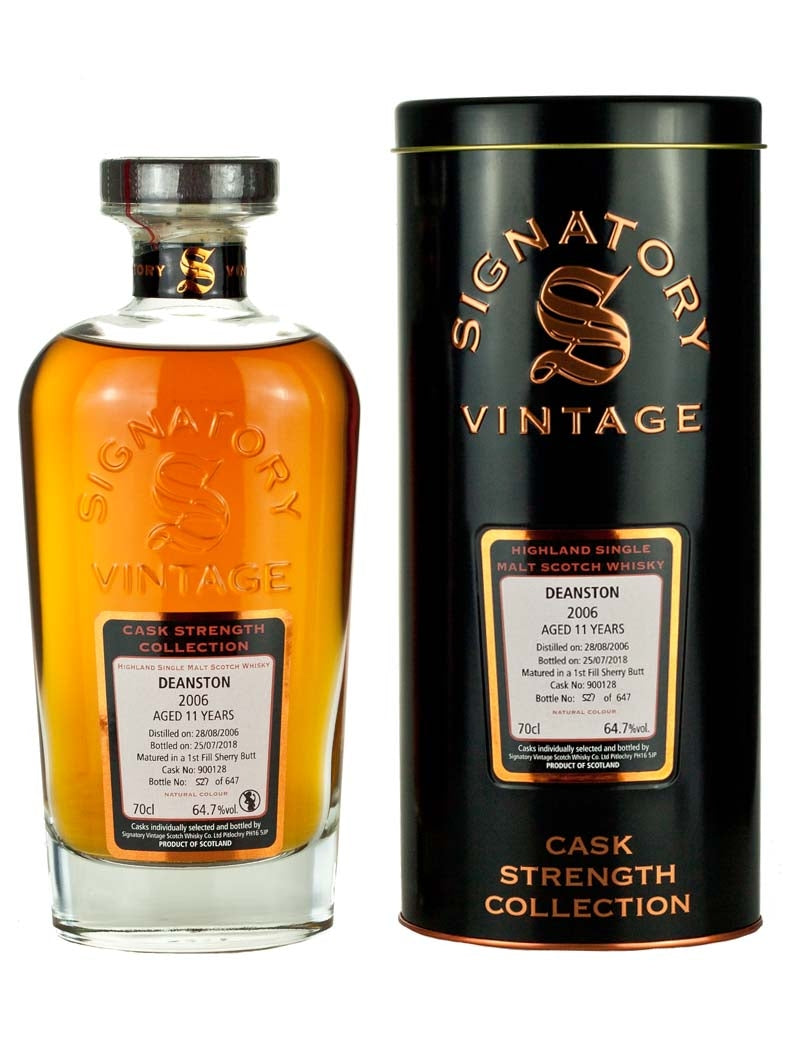 ディーンストン 11年 2006 シグナトリー カスクストレングス
