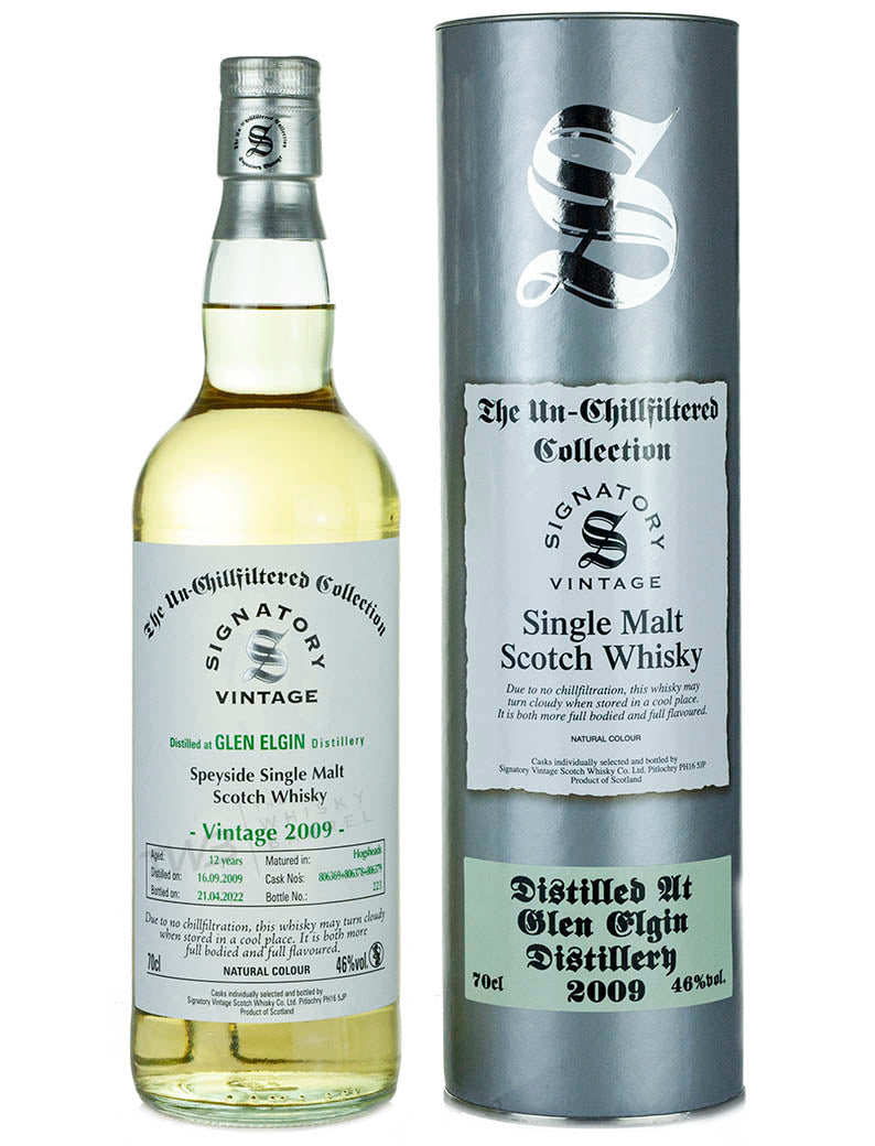 Glen Elgin 12 Year Old 2009 Signatory Un-Chillfiltered