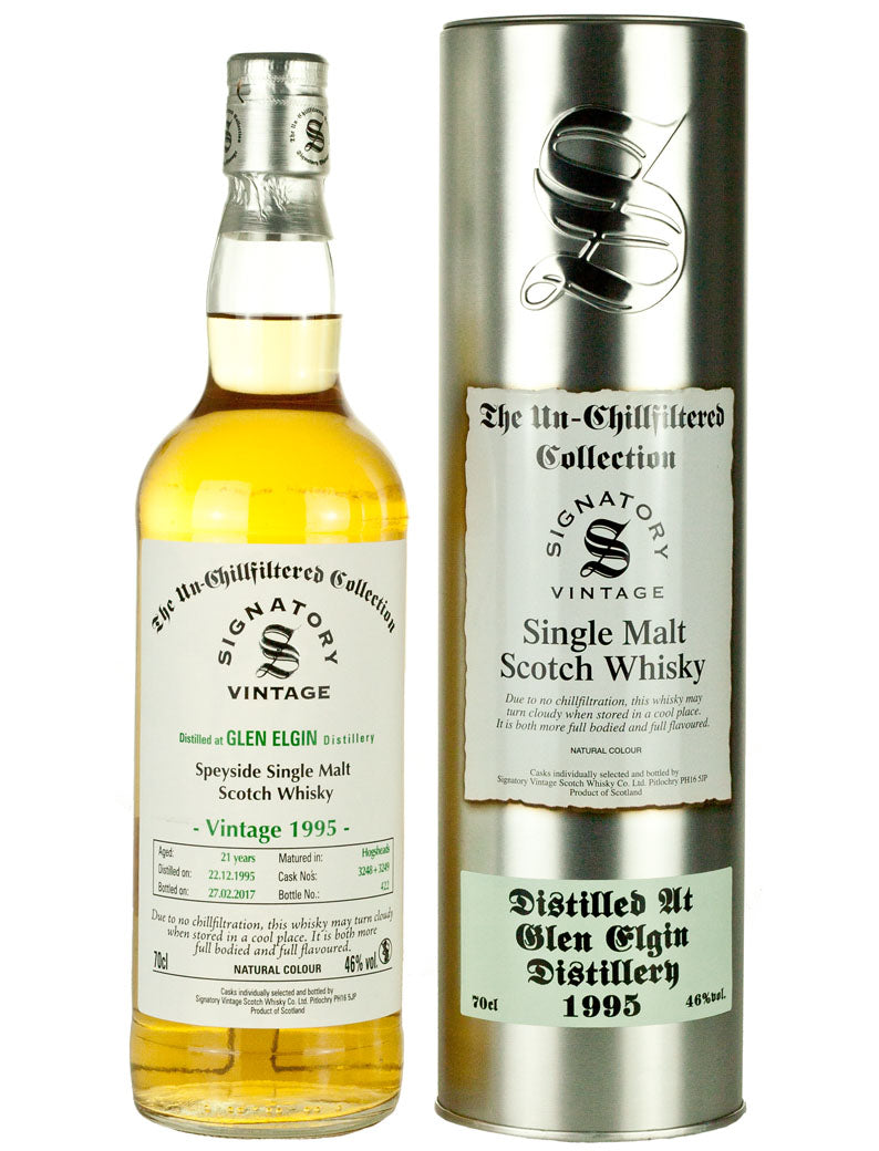 グレンエルギン 21年 1995 シグナトリー ノンチルフィルタード